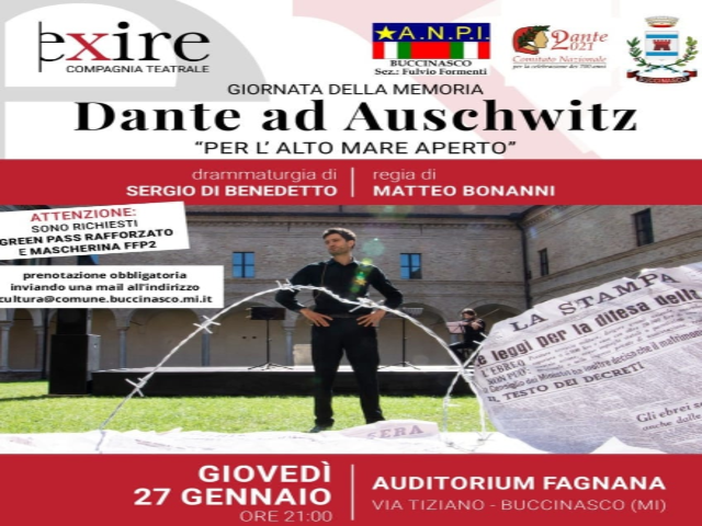 Dante ad Auschwitz, Giornata della Memoria a Buccinasco